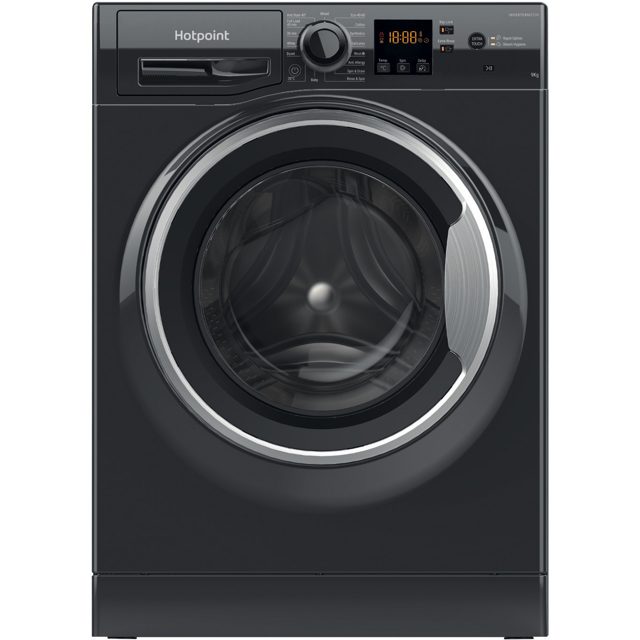 Hotpoint 9kg Freestanding Washing Machine 1400rpm NSWF946BSUK Black
