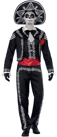 Smiffys Day of the Dead Senor Bones Costume - Adult Small
