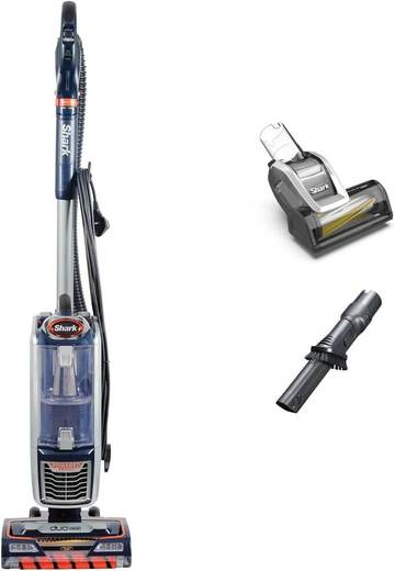 Shark Corded Upright Vacuum Cleaner,0.83L, Pet Model, Navy/Orange, 750W