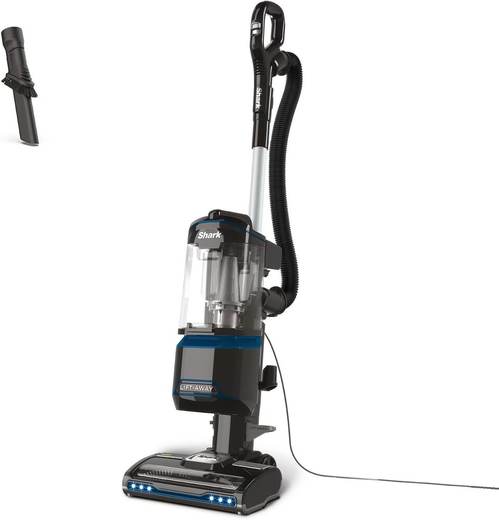 Shark Corded Upright Vacuum Cleaner 1.1L, Blue/Black, NV602UK