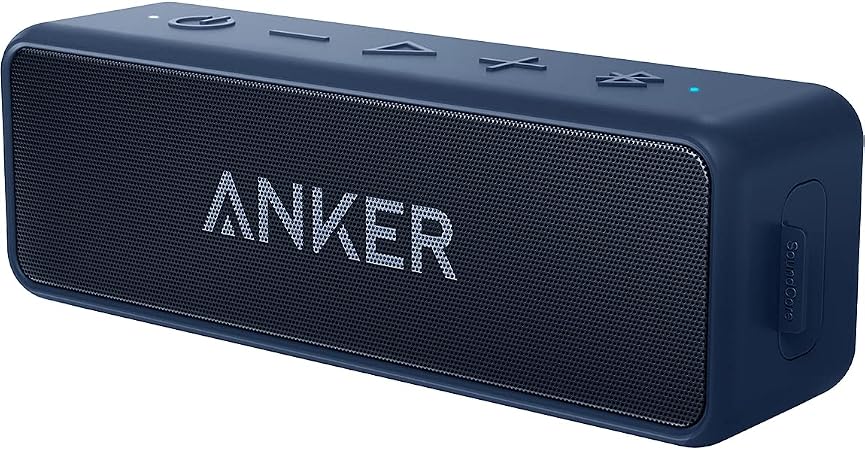 Anker soundcore 2 Portable Bluetooth Speaker, Navy Blue
