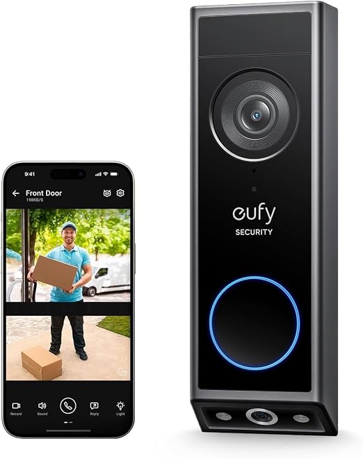 eufy Security Video Doorbell E340, Black