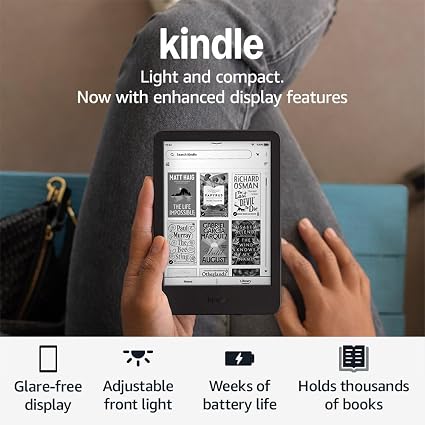Amazon Kindle (newest gen), 16 GB, Without Ads, Black