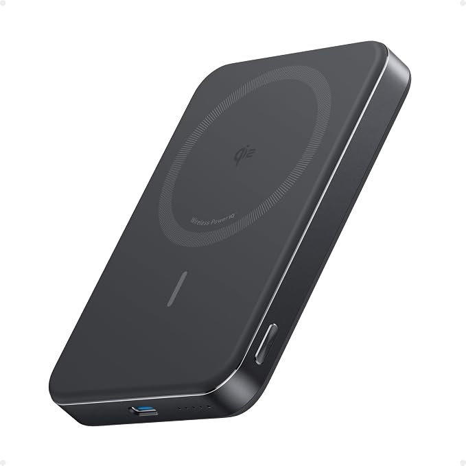 Anker MagGo 10,000mAh Qi2 Power Bank, Black