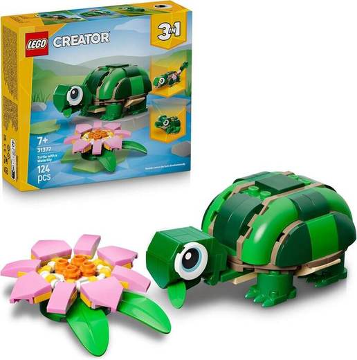 LEGO Creator 3in1 Turtle with a Water Lily Flower 31377