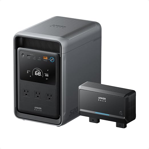Anker SOLIX S2000 2010Wh Power Station with Alternator Charger