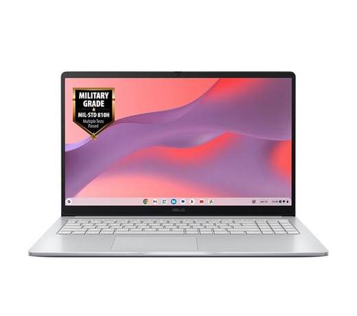 ASUS CX15 15.6" Chromebook Plus - Intel® Core™ 3, 128 GB eMMC, Grey