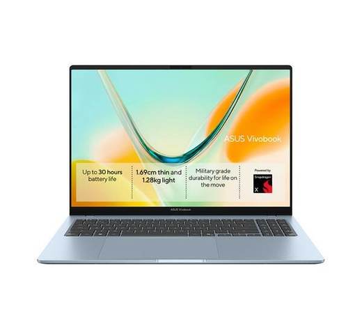 ASUS Vivobook S16 16" Laptop - Snapdragon X, 256 GB SSD, Blue