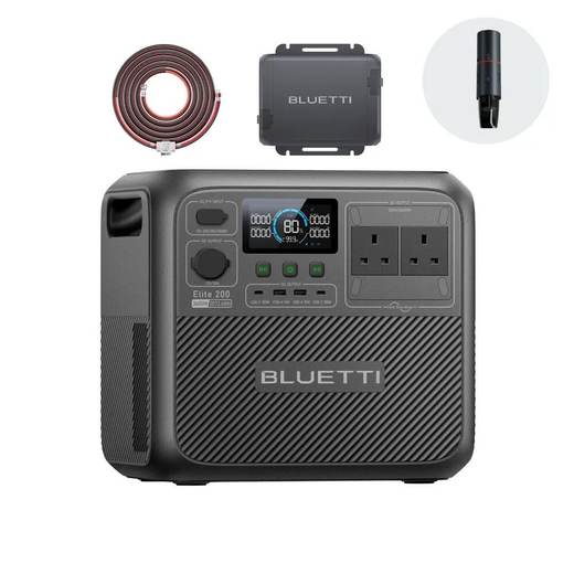 BLUETTI Elite 200 V2 Portable Power Station 2073.6Wh & Charger 1 for Camping