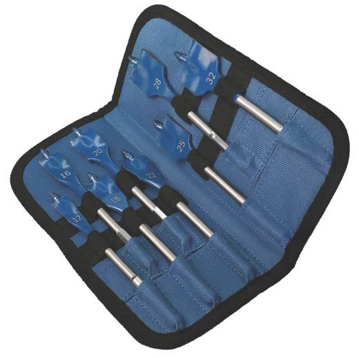 Bosch Expert SelfCut Speed Hex Shank Flat Wood Spade Drill Bit Set 8 Pieces