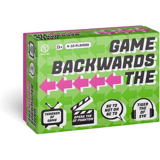 Character Format Games The Backwards Game Party Game