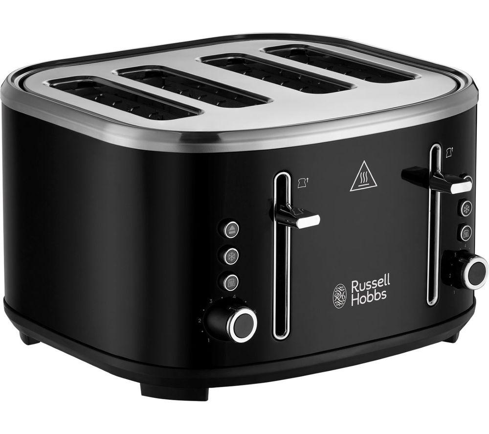 RUSSELL HOBBS Stylevia 26292 4-Slice Toaster - Black, Black