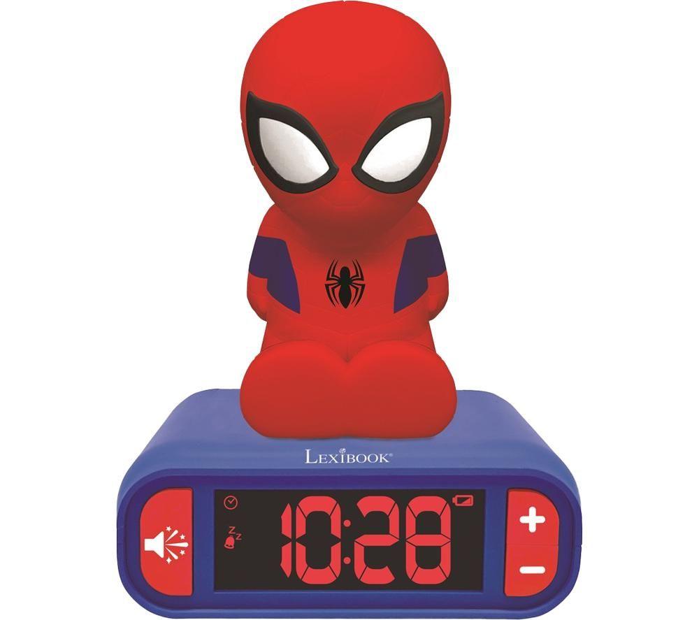 LEXIBOOK RL800SP Nightlight Alarm Clock - Spider-Man