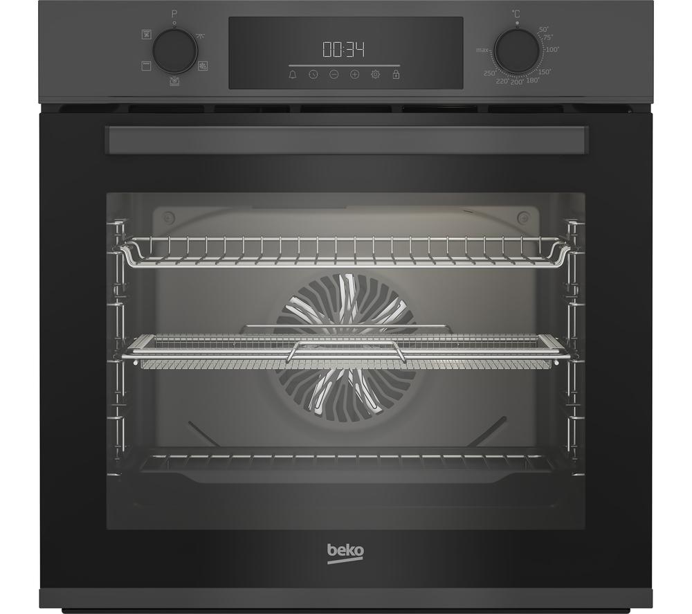 BEKO Pro AeroPerfect AirFry BBIFA12300AC Electric Oven Anthracite, Silver/Grey