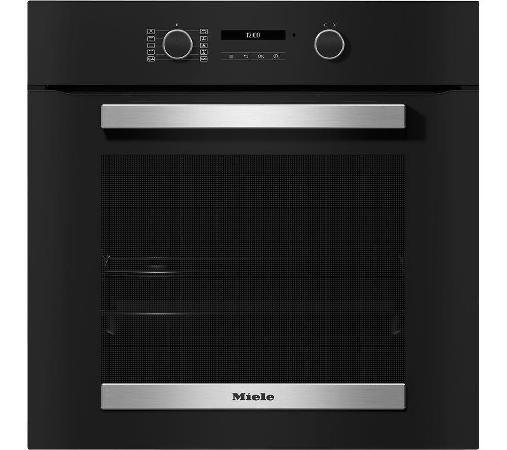 MIELE H2465B Electric Smart Oven - Obsidian Black, Black