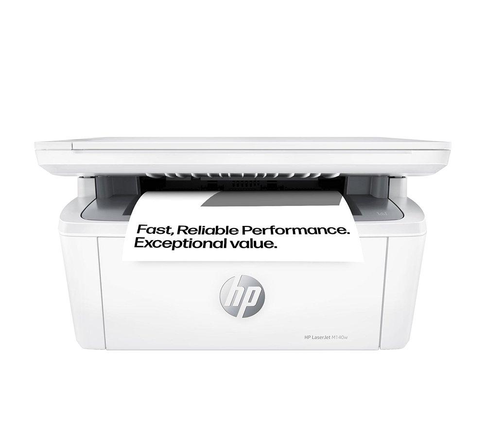 HP LaserJet M140W Monochrome All-in-One Wireless Printer, White
