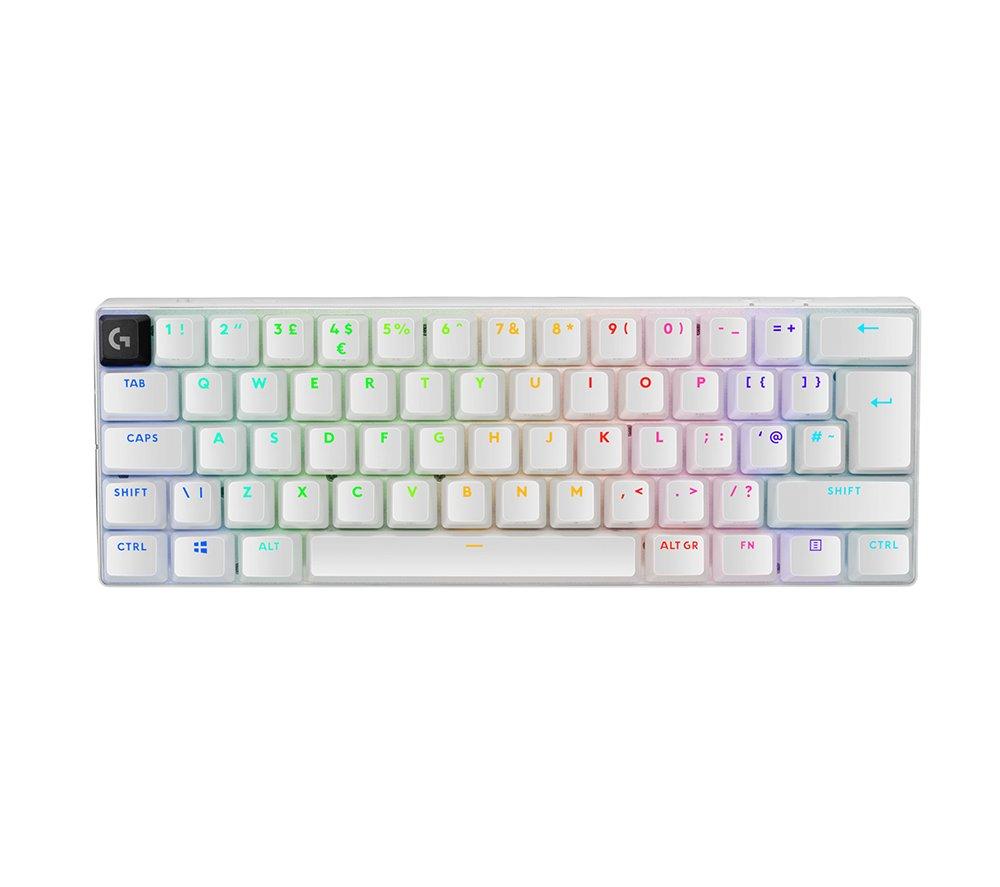 LOGITECH PRO X 60 LIGHTSPEED Wireless Gaming Keyboard - White, Black