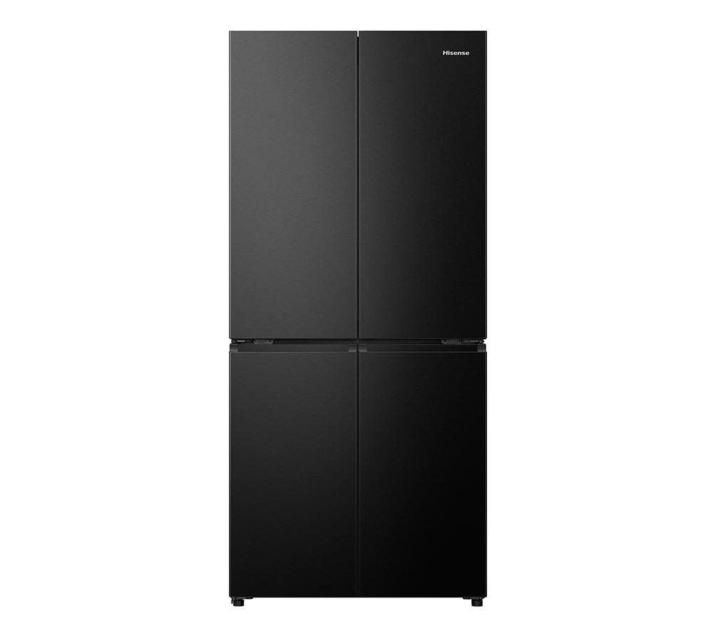 HISENSE PureFlat RQ5P470SAFD Fridge Freezer - Black Stainless Steel, Stainless Steel