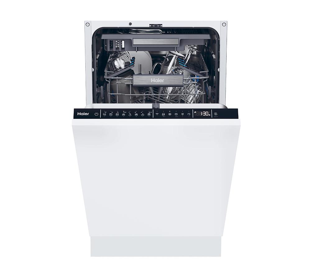 HAIER XI1C3TB2FB-80 Slimline Fully Integrated WiFi-enabled Dishwasher, White