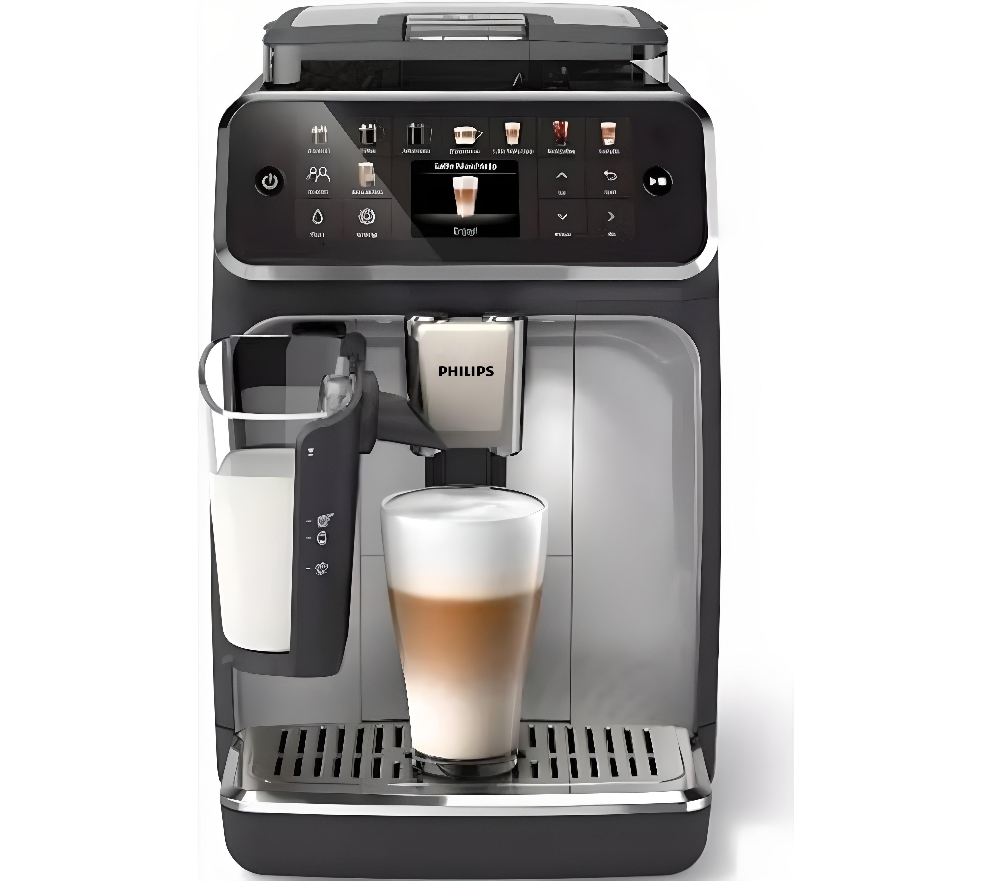 PHILIPS Series 5500 LatteGo EP5546/70 Bean to Cup Coffee Machine - Silver and Black, Black,Silver/Grey
