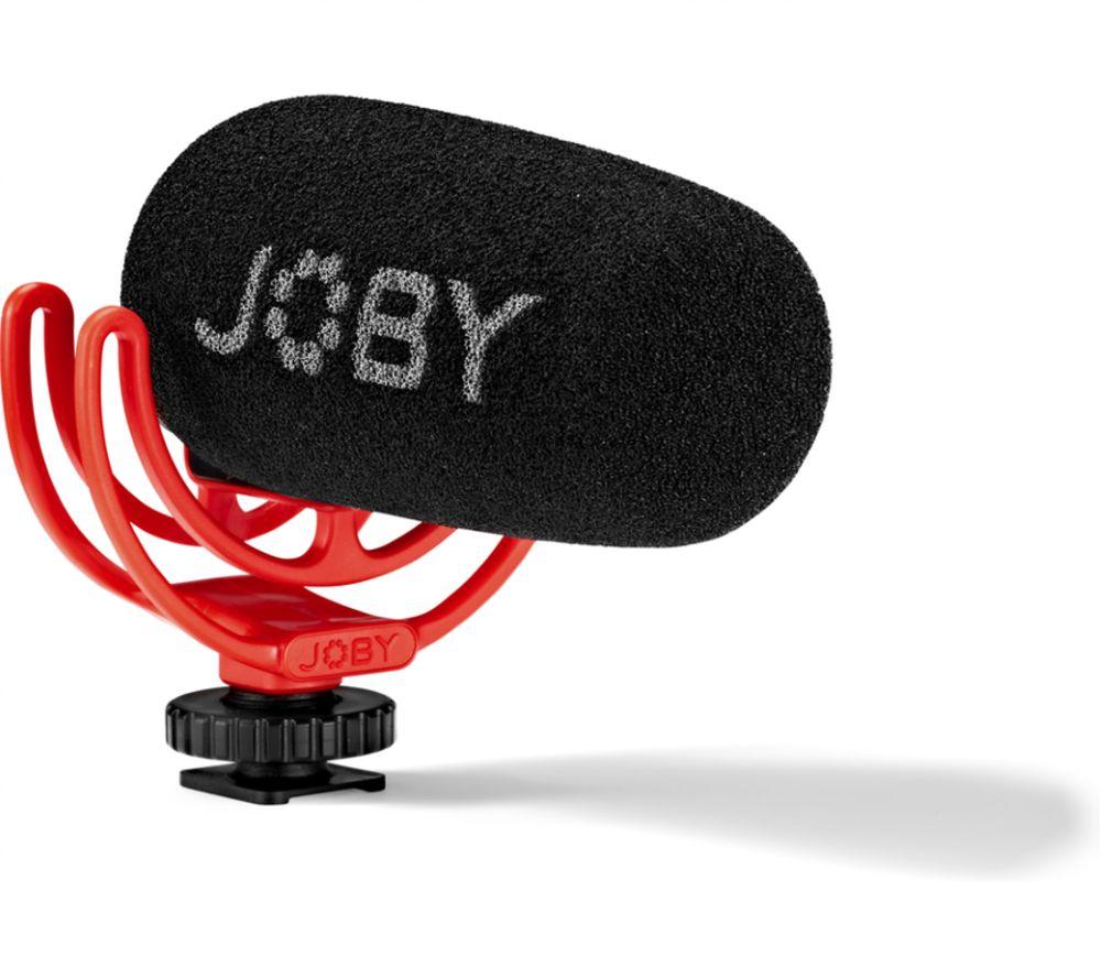 JOBY JB01675-BWW Wavo Vlogging Microphone, Black,Red