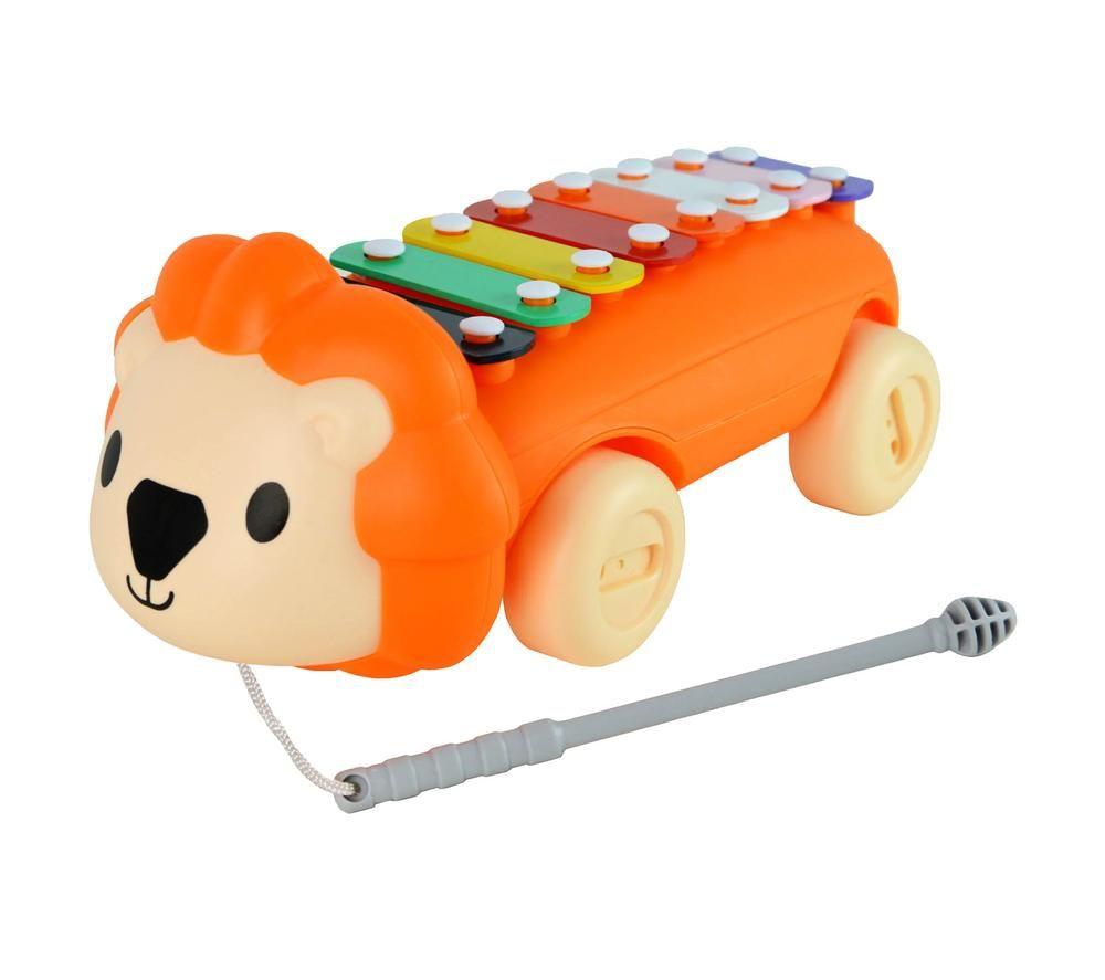LITTLE STAR LS1002 Lion Pull Along Xylophone - Orange
