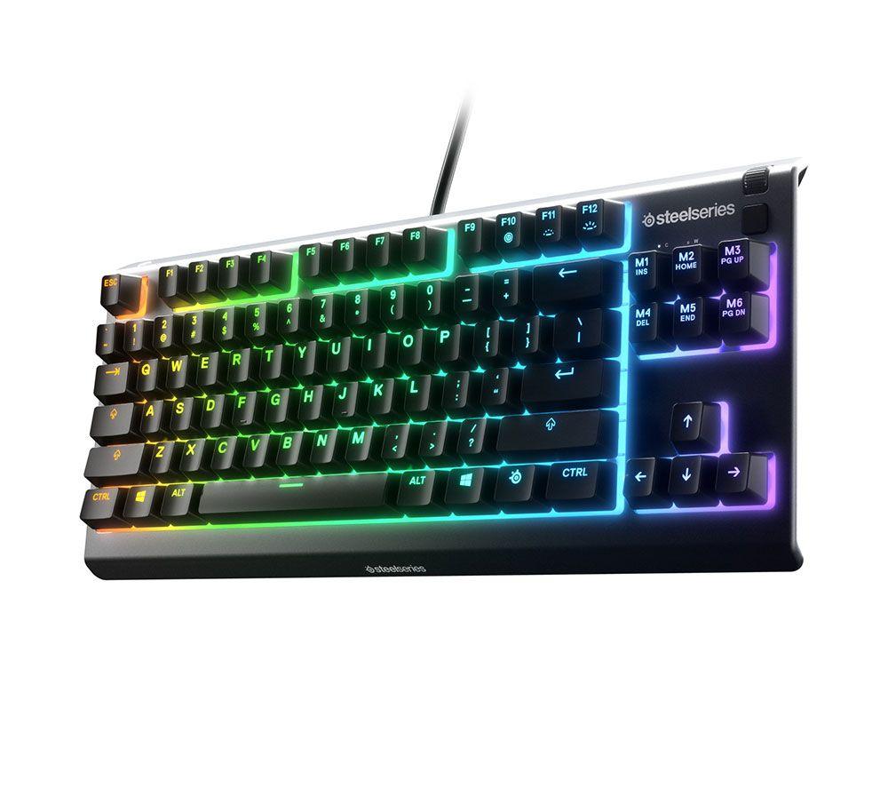 STEELSERIES Apex 3 TKL Gaming Keyboard, Black