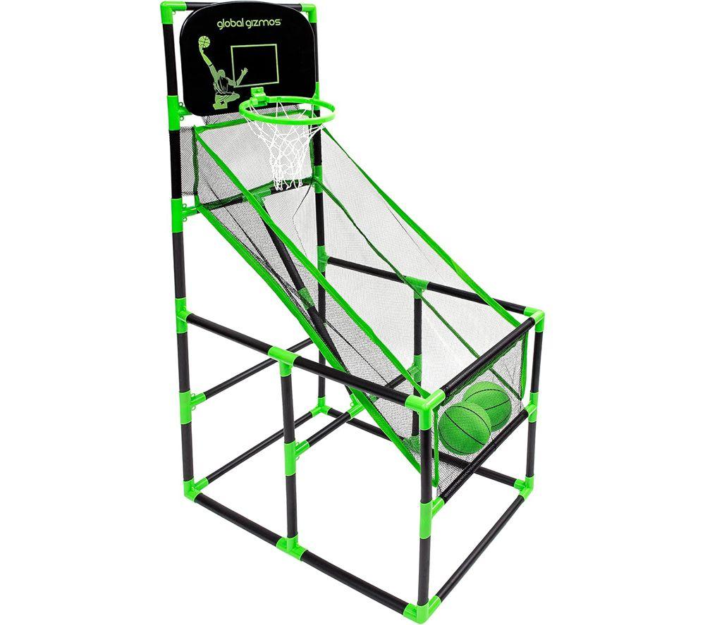 GLOBAL GIZMOS 55629 Arcade Basketball Stand - Green & black, Green,Black
