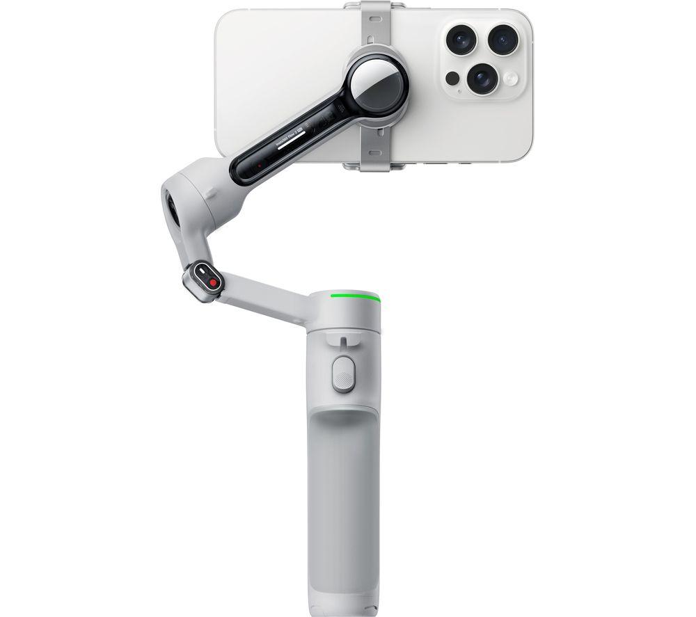 INSTA360 Flow Pro 2 Handheld Wireless Phone Gimbal - Grey, Silver/Grey