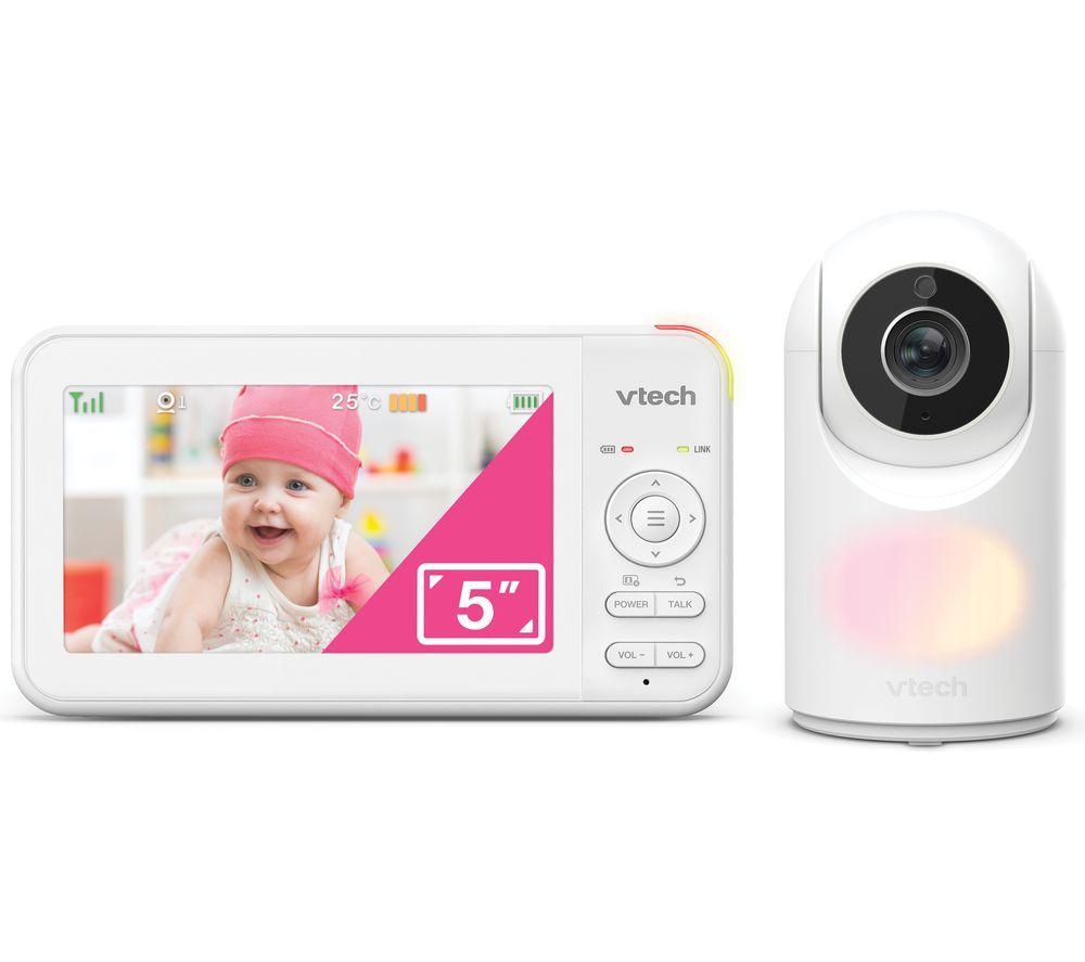 VTECH VM5467 5" Pan & Tilt Video Baby Monitor - White