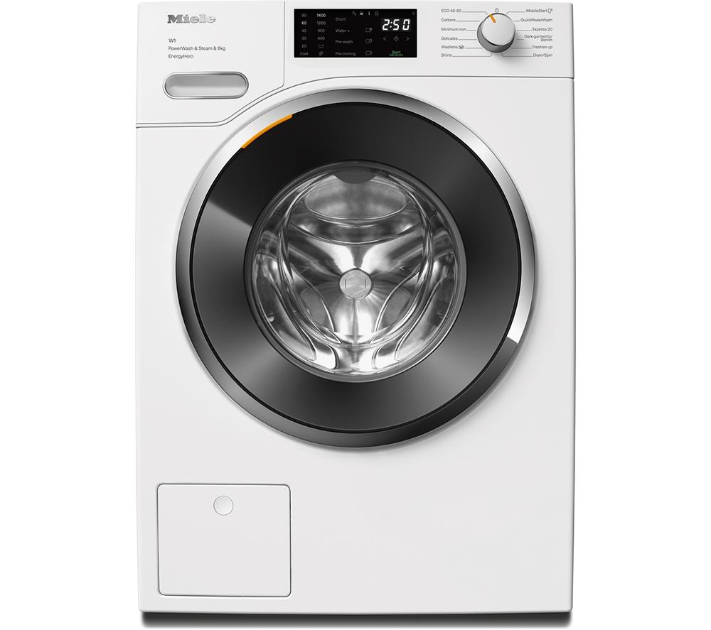 MIELE WWE380 WCS PWash&Steam WiFi-enabled 8 kg 1400 Spin Washing Machine - Lotus White, White