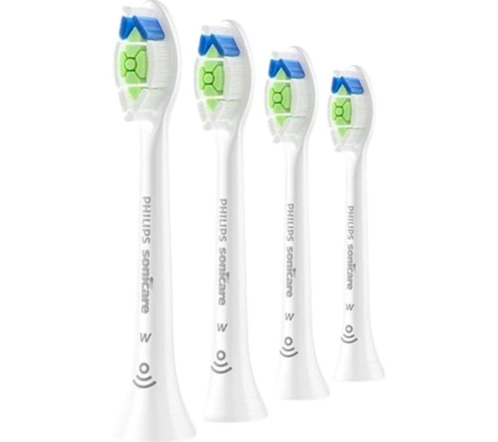 PHILIPS Sonicare HX6064/87 W2 Optimal White Toothbrush Heads - Pack of 4, White
