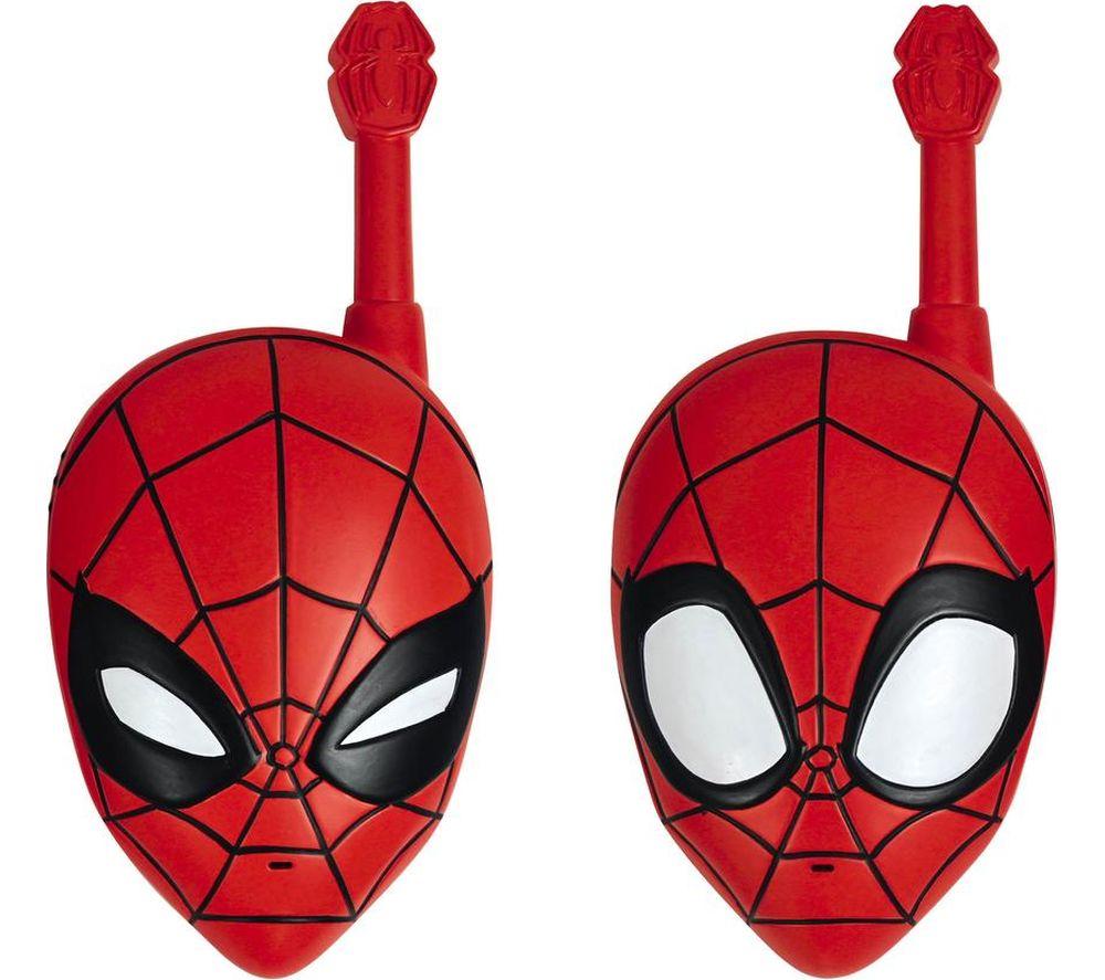 LEXIBOOK Spider-Man 3D Walkie Talkies Set - Red & Black, Black,Red