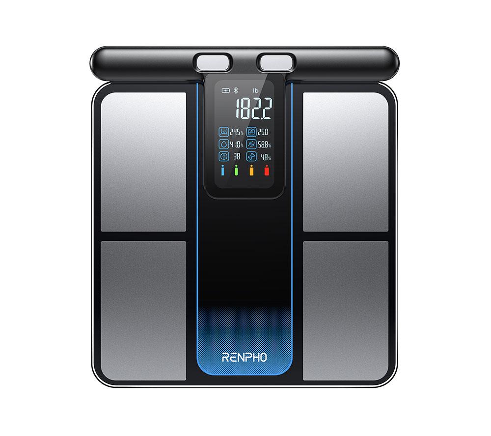 RENPHO MorphoScan Smart Body Scale - Black & Silver, Black,Silver/Grey