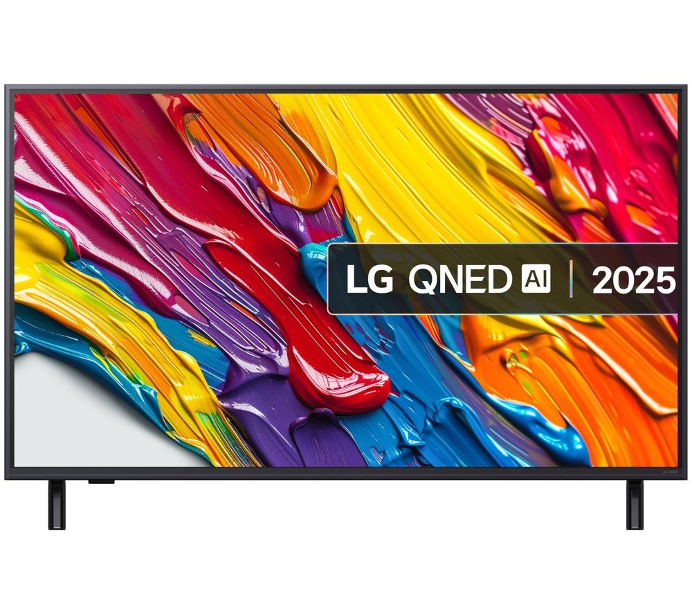 LG QNED82 QNED AI 4K HDR Smart TV 2025 - 43QNED82A6B, Silver/Grey