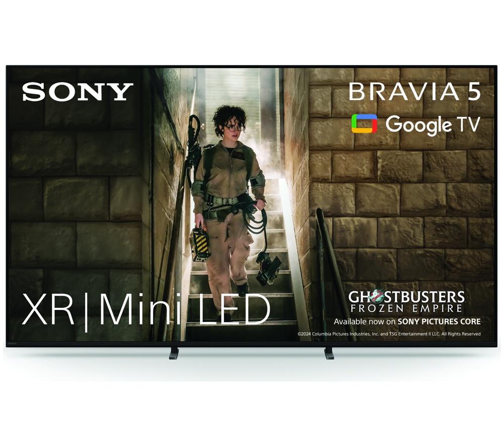 65" SONY BRAVIA 5 XR Mini LED 4K HDR Smart TV - K65XR55B, Black,Silver/Grey