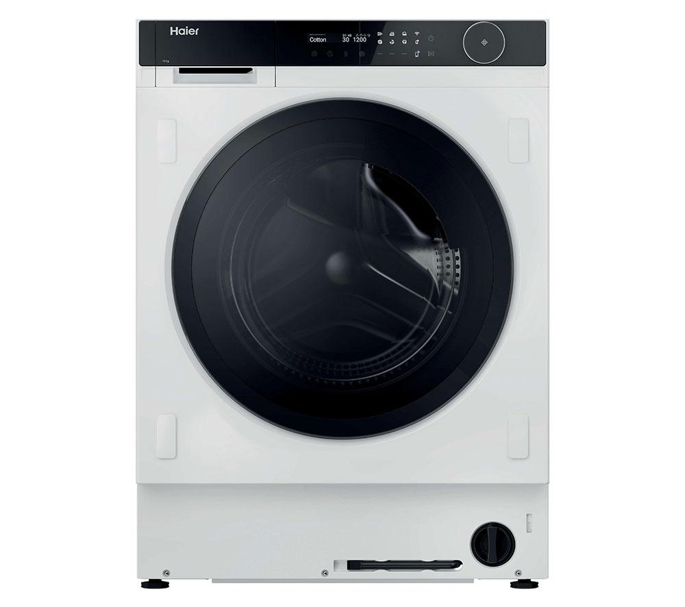 HAIER Series 8 HWB100B14858U1UK Integrated WiFi-enabled 10 kg 1400 Spin Washing Machine, White,Black