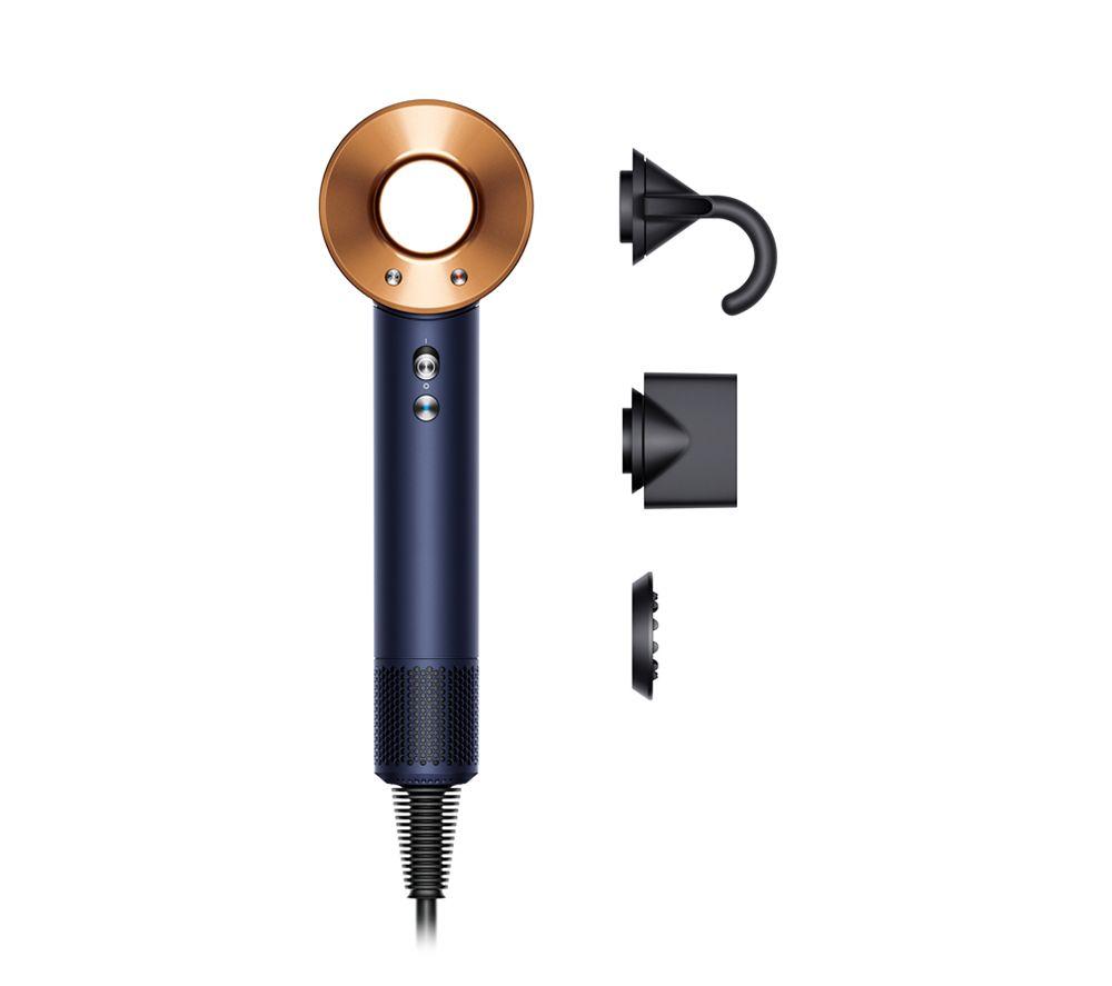 DYSON Supersonic Straight & Wavy Hair Dryer - Prussian Blue & Rich Copper, Gold,Blue