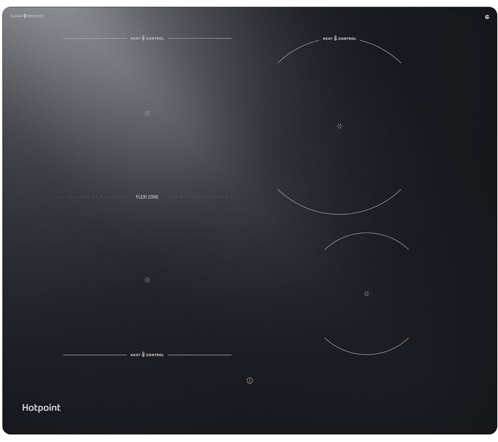 HOTPOINT HeatControl HTX6014DCF 60 cm Electric Induction Hob - Black, Black