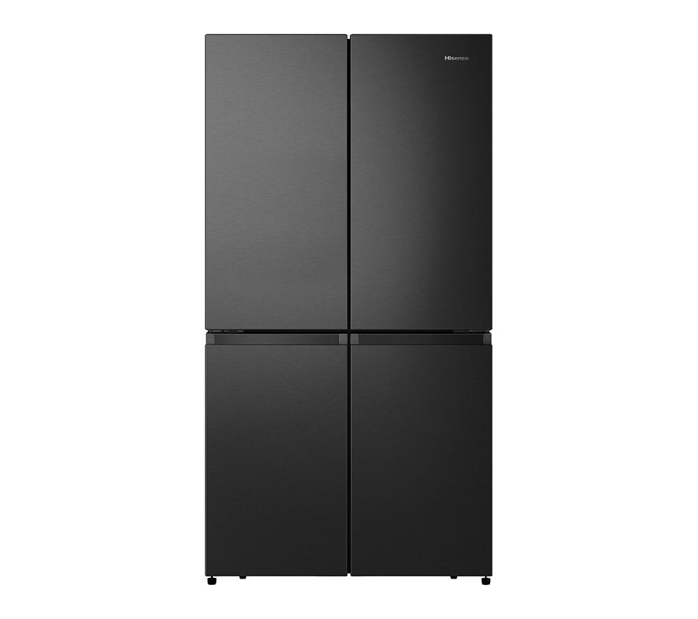 HISENSE PureFlat RQ758N4SAFE Smart Fridge Freezer - Black, Black