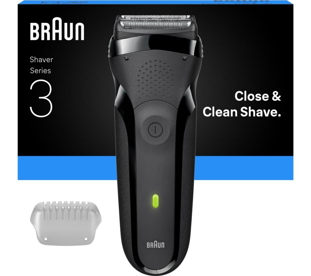 BRAUN Series 3 300S Wet & Dry Foil Shaver - Black, Black