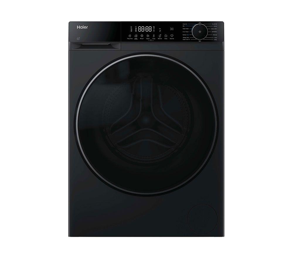 HAIER X Series 5 HW100-B14357BUUK WiFi-enabled 10 kg 1400 Spin Washing Machine - Black, Black