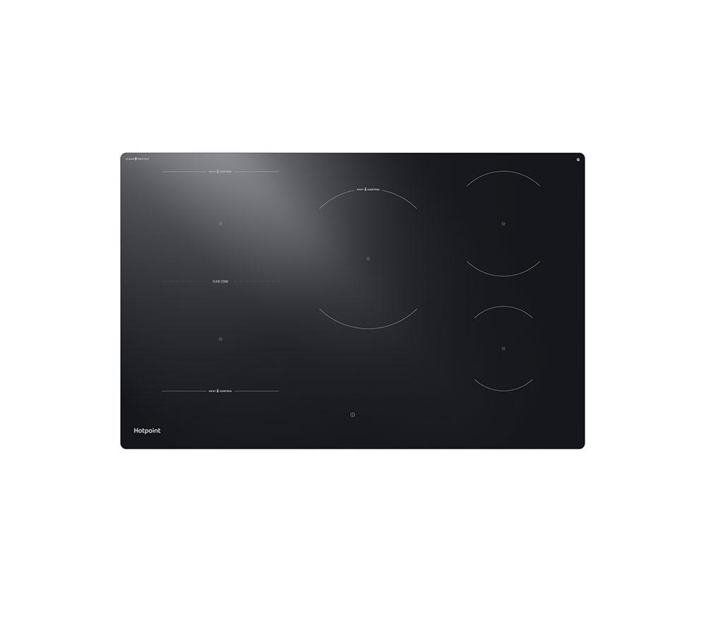 HOTPOINT HeatControl HTX8017DCF2 80 cm Electric Induction Hob - Black, Black