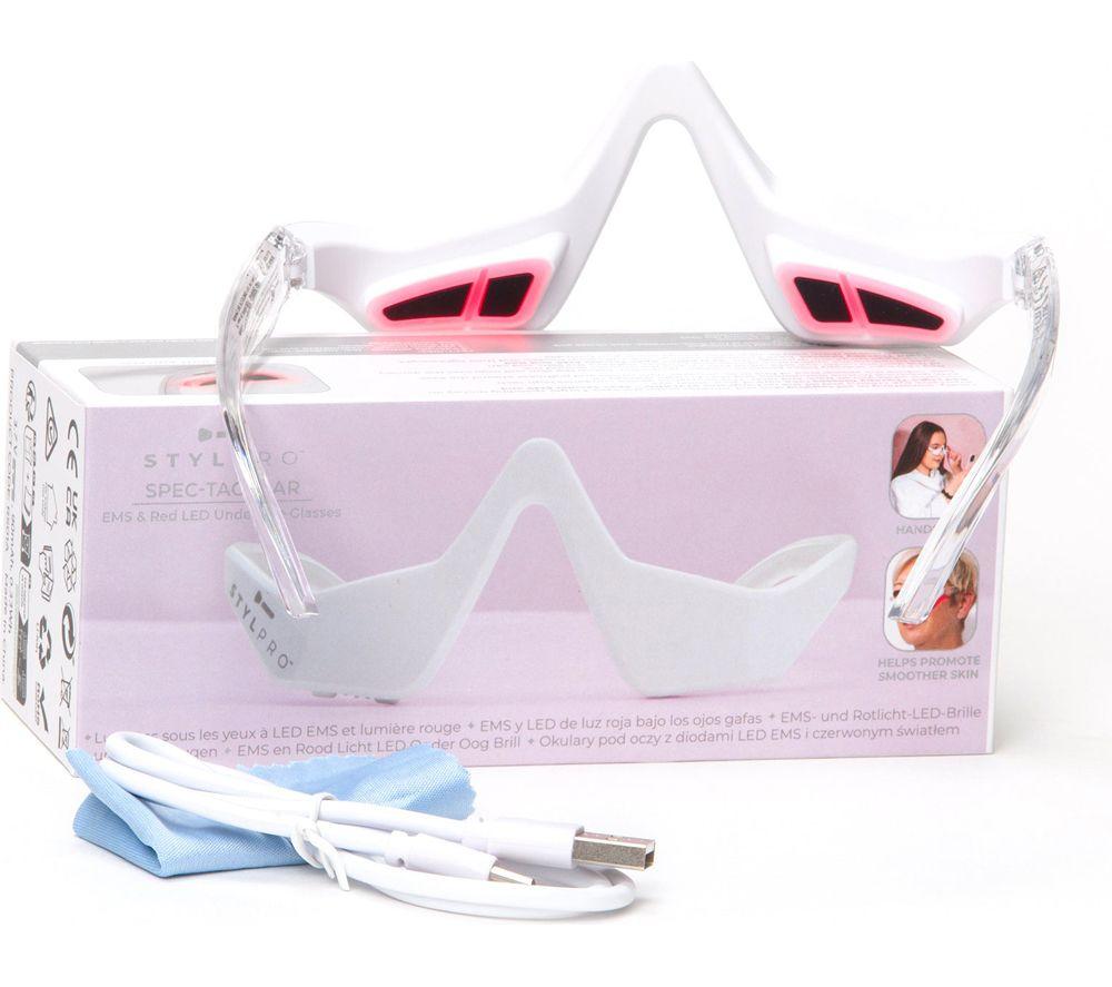 STYLPRO Spectacular EMS & Red LED Under Eye Glasses, White