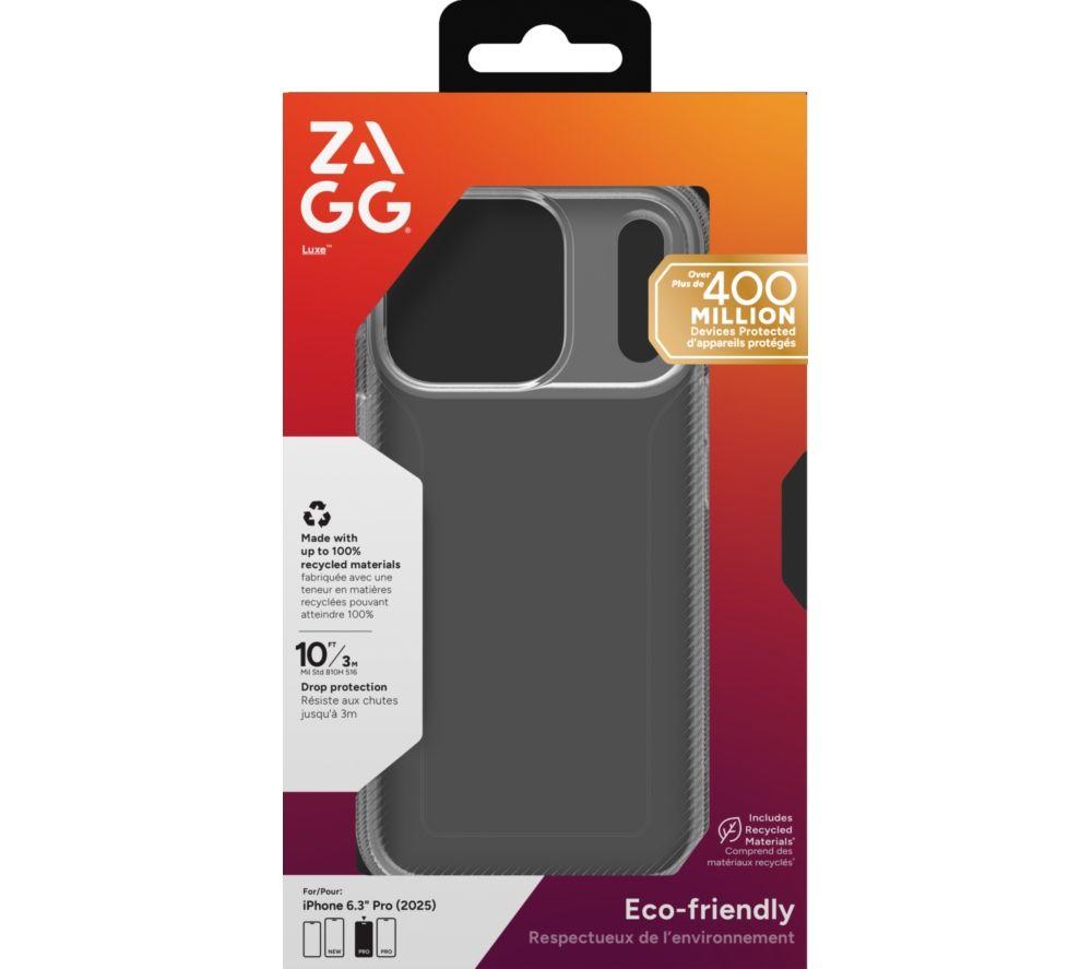 ZAGG Luxe iPhone 17 Pro Case - Clear, Clear