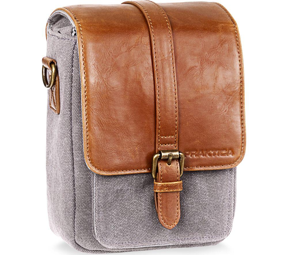 Praktica Heritage Binocular Shoulder Case - Grey & Tan, Silver/Grey,Brown