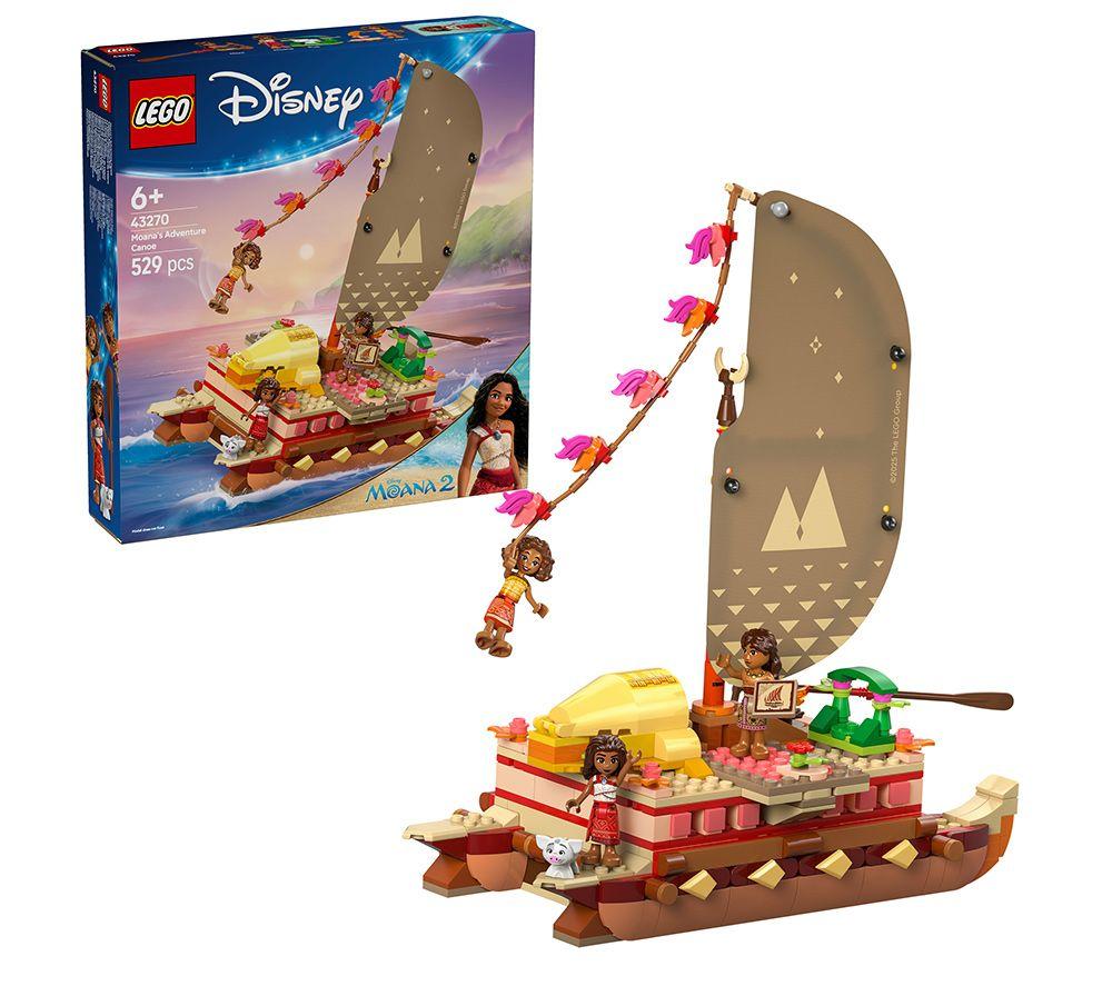 LEGO Disney Moana 2 43270 Moana's Adventure Canoe Set