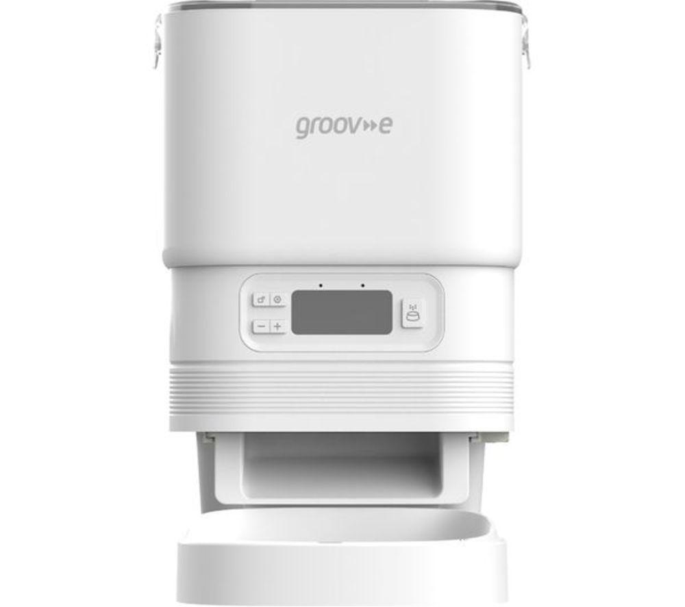 GROOV-E Pet-tech GV-PT01-WE Pet Feeder, White