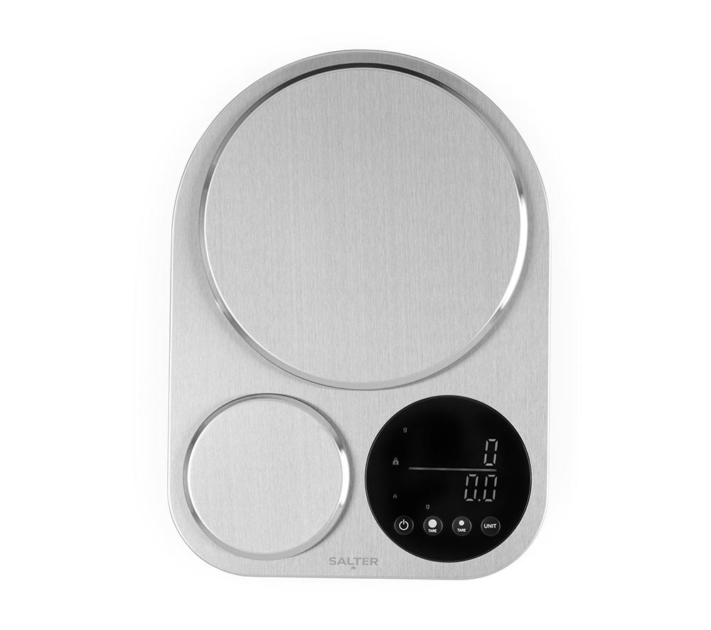 SALTER Stainless Steel Dual Platform Scale - Black, Stainless Steel