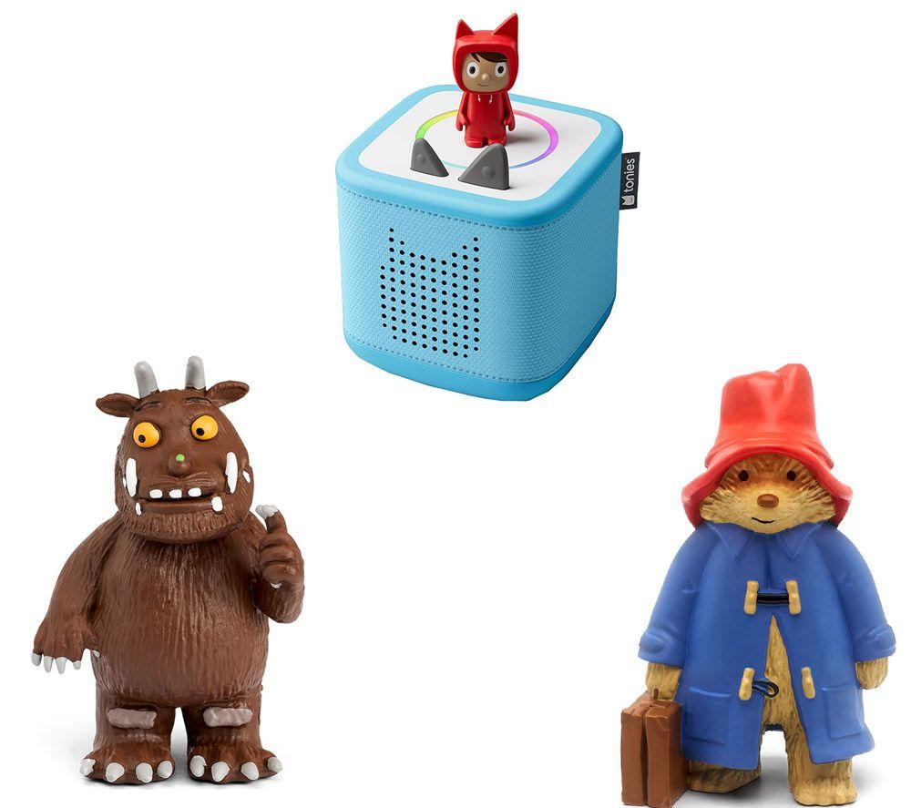 Tonies Toniebox 2 Starter Set - Sky Blue, The Gruffalo & Paddington Bear Audio Figures Bundle